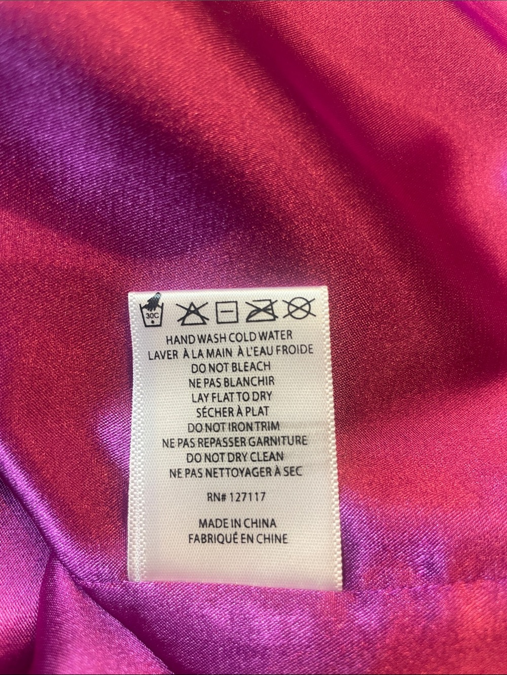 Badgley Mischka Sleeveless Pleated Halter Dress in Deep Magenta 8 - Picture 6 of 6